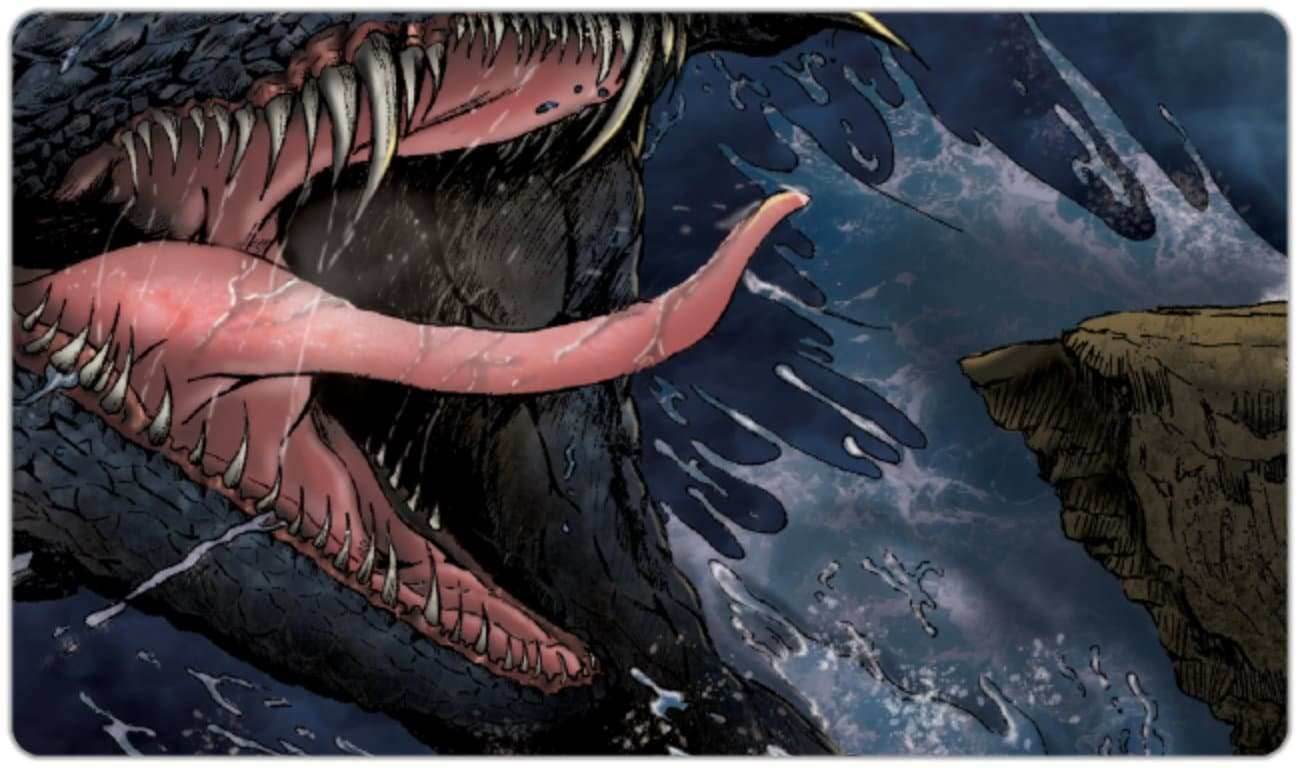 Dragon Of The Ocean Playmat - Standard Playmat / Dragon Of The Ocean / Plain