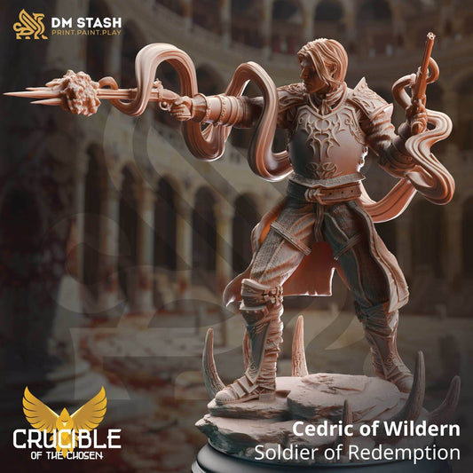Cedric of Wildern, Soldier of Redemption (Male Human Gunslinger Knight) - 32mm Scale