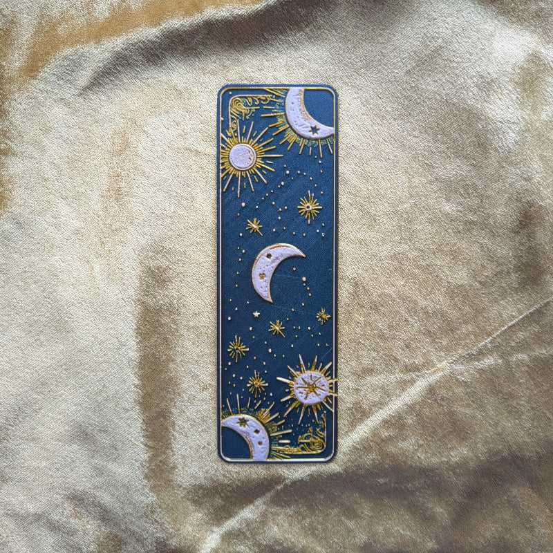 Celestial Night Navy Bookmark