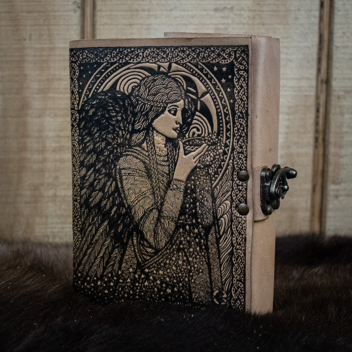 "Celtic Angel" Leather Journal