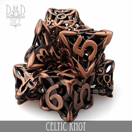 Celtic Knot Metal Dice Set (Gift Box)