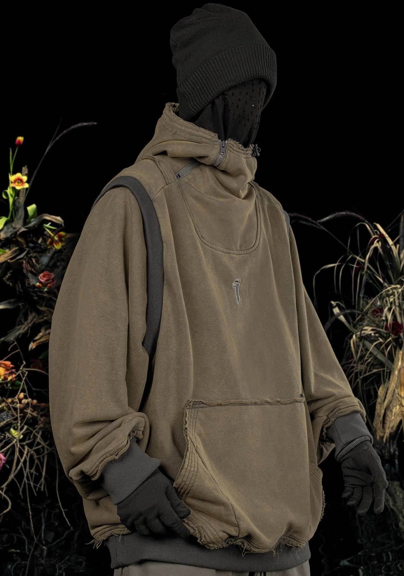 HiH28 Winter Wilderness Hoodie - Dark Khaki / M