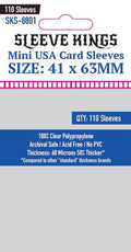 Sleeve Kings Mini USA Card Sleeves (41x63mm) - 110 Pack, -SKS-8801
