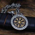 Vikings Valknut Runes Stainless Steel Necklace - 