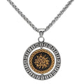 Vikings Valknut Runes Stainless Steel Necklace - 