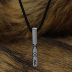 Viking Runes Birthday Stainless Steel Silver Necklaces - Nov 14 - Dec 13