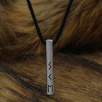 Viking Runes Birthday Stainless Steel Silver Necklaces - May 14 - June 13