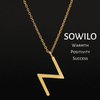 Viking Runes Tunic Stainless Steel Gold Necklaces - SOWLO
