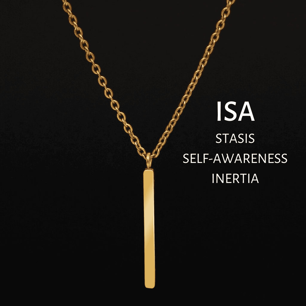 Viking Runes Tunic Stainless Steel Gold Necklaces - ISA