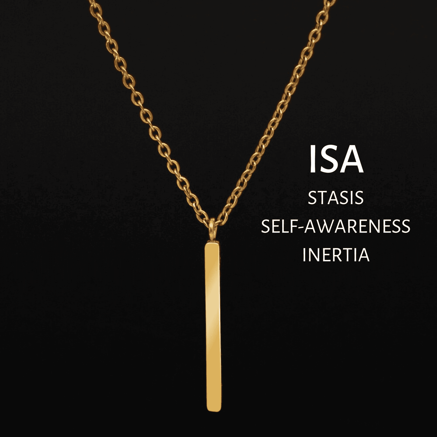 Viking Runes Tunic Stainless Steel Gold Necklaces - ISA