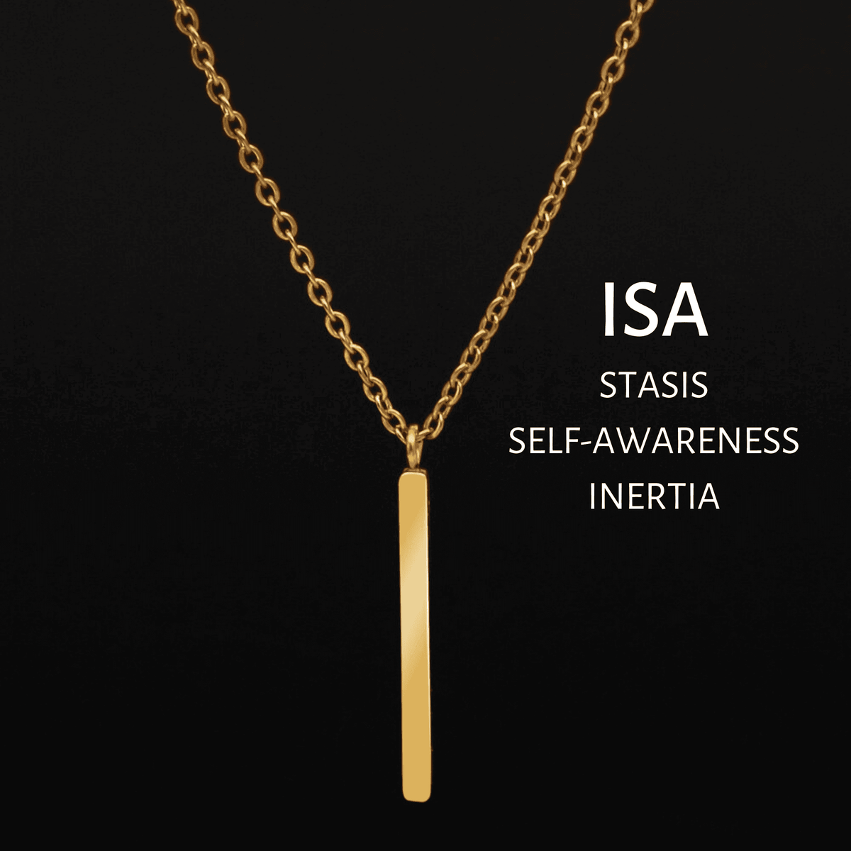 Viking Runes Tunic Stainless Steel Gold Necklaces - ISA