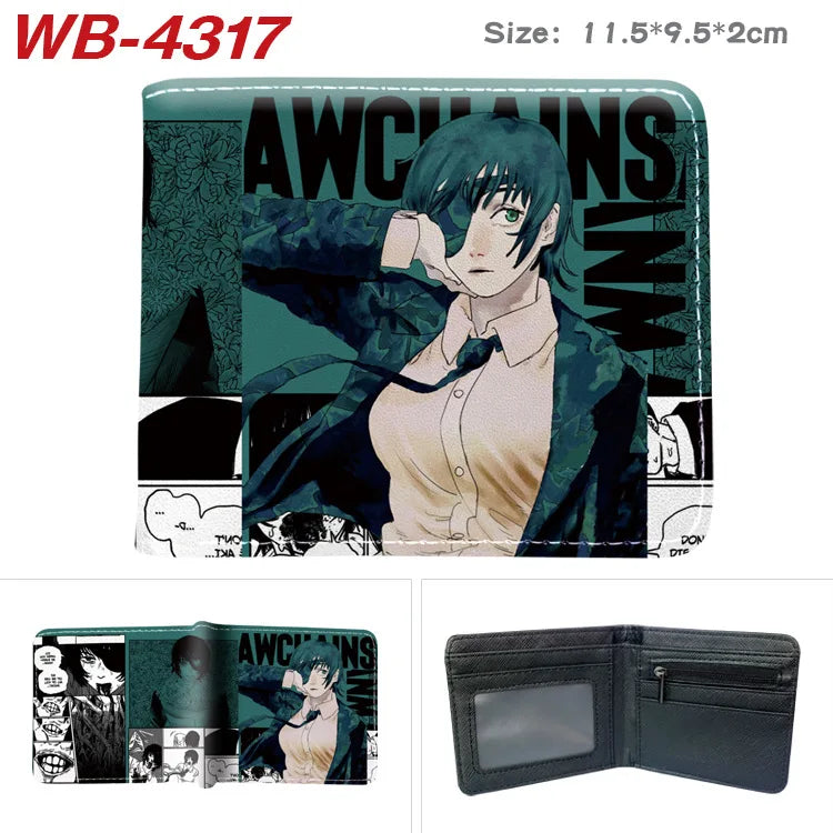 Chainsaw Man Animation Derivative Cartoon Wallet Coin Purse with Card Holder