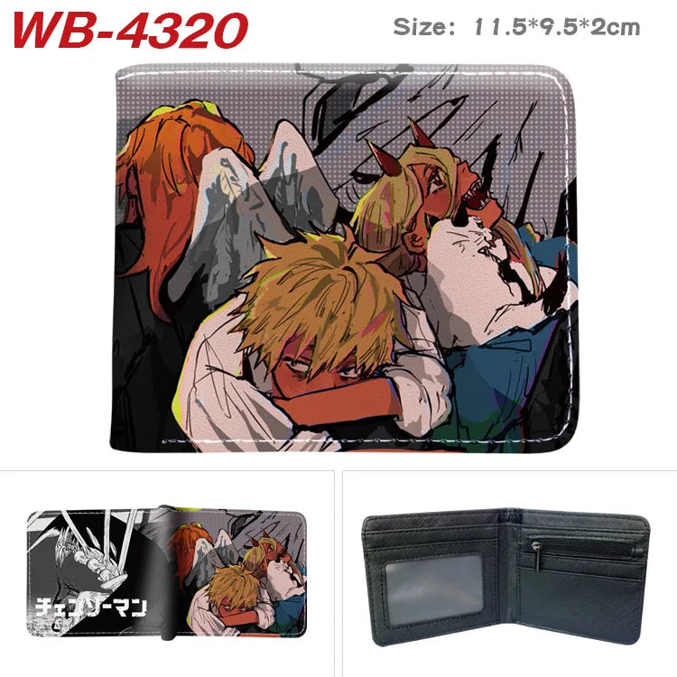 Chainsaw Man Animation Derivative Cartoon Wallet Coin Purse with Card Holder