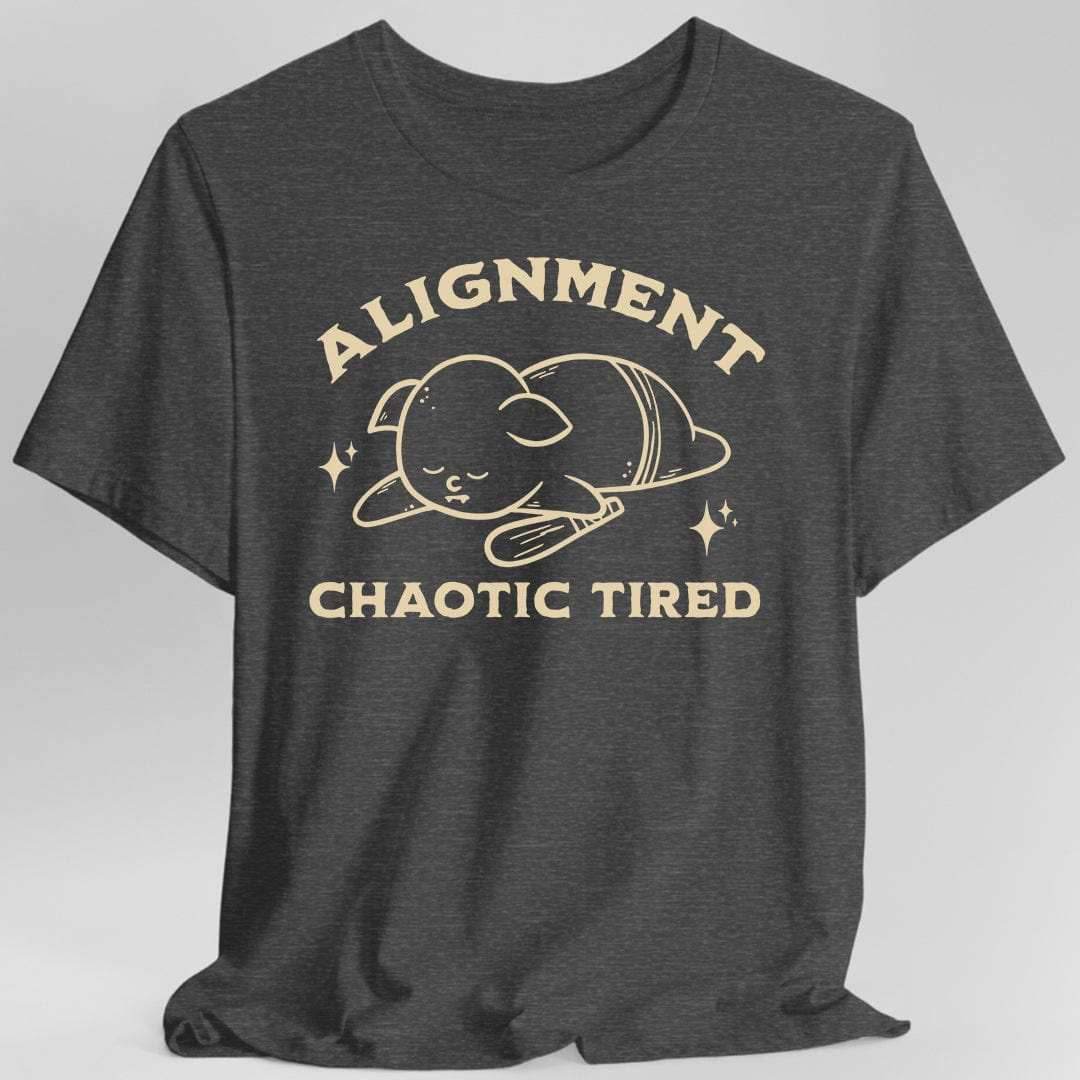 Chaotic Tired Goblin T-Shirt - Dark Heather / S