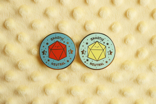 Chaotic Neutral Alignment Hard Enamel Pin