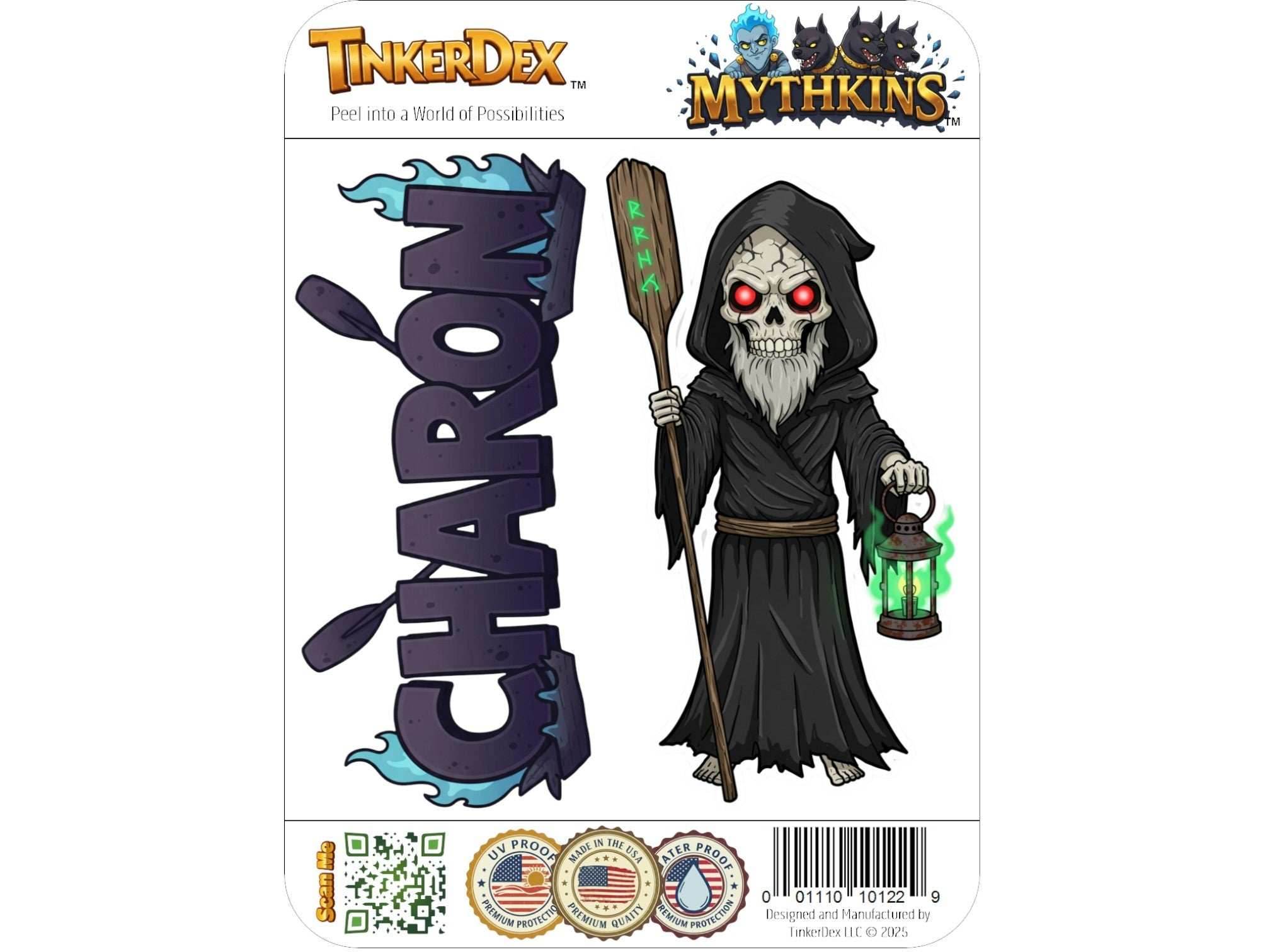 Charon Sticker and Magnet – Porthmeus Mythkins™ – Ferryman of the Underworld | Waterproof & UV-Proof - Sticker / Mini