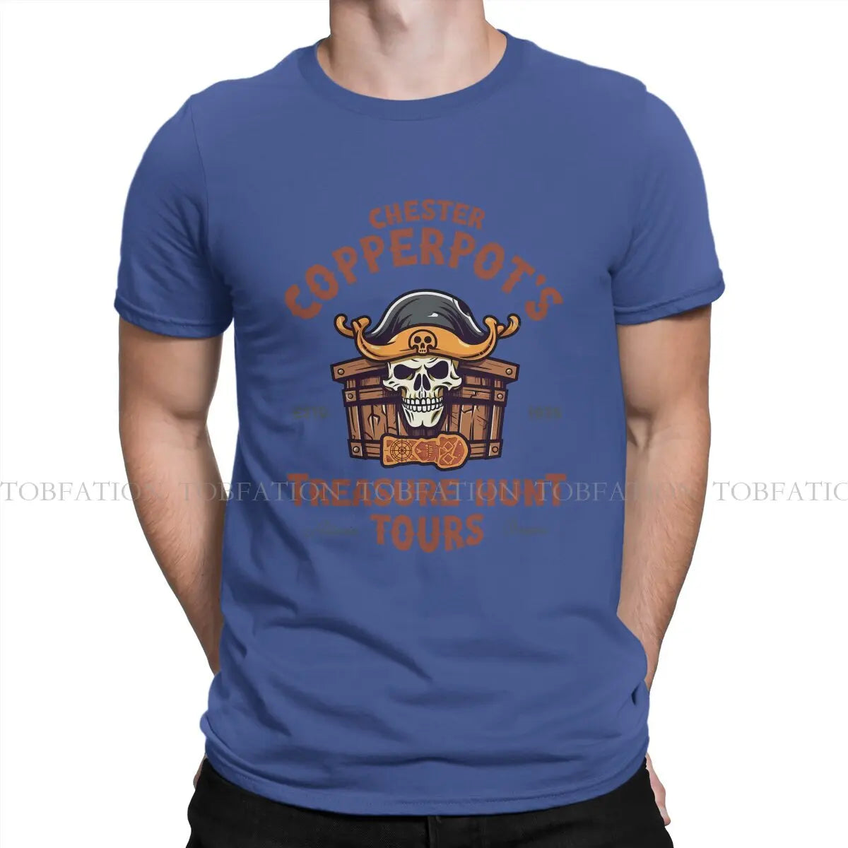 Chester Copperpot's Treasure Hunt Tours Style TShirt The Goonies Movie 100% Cotton Creative Gift Clothes  T Shirt Stuff Ofertas