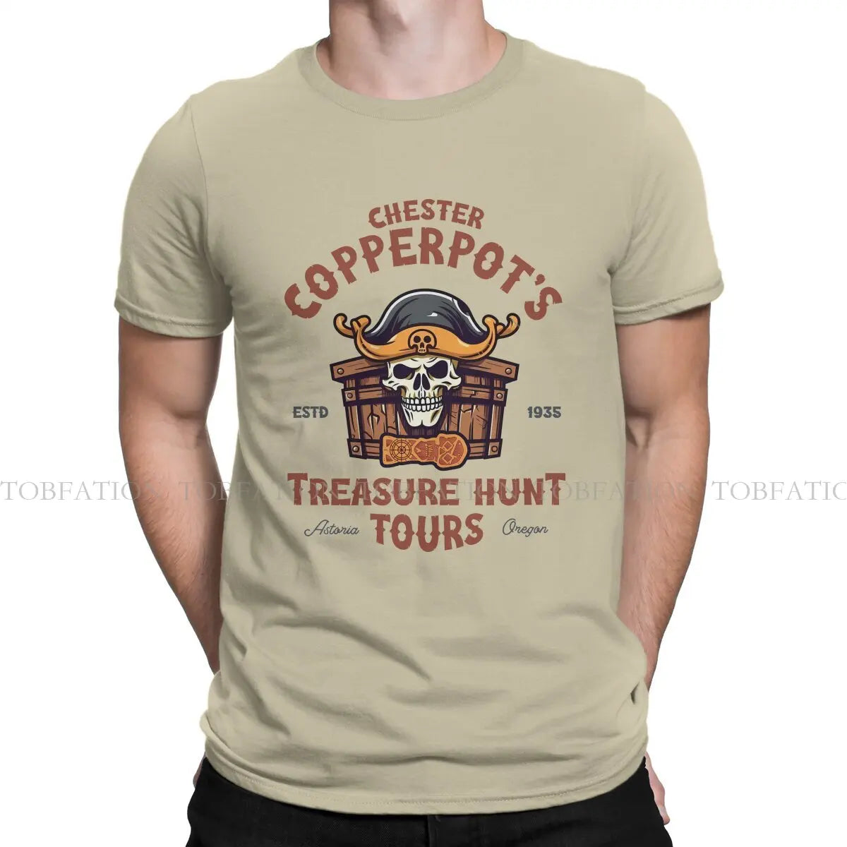 Chester Copperpot's Treasure Hunt Tours Style TShirt The Goonies Movie 100% Cotton Creative Gift Clothes  T Shirt Stuff Ofertas