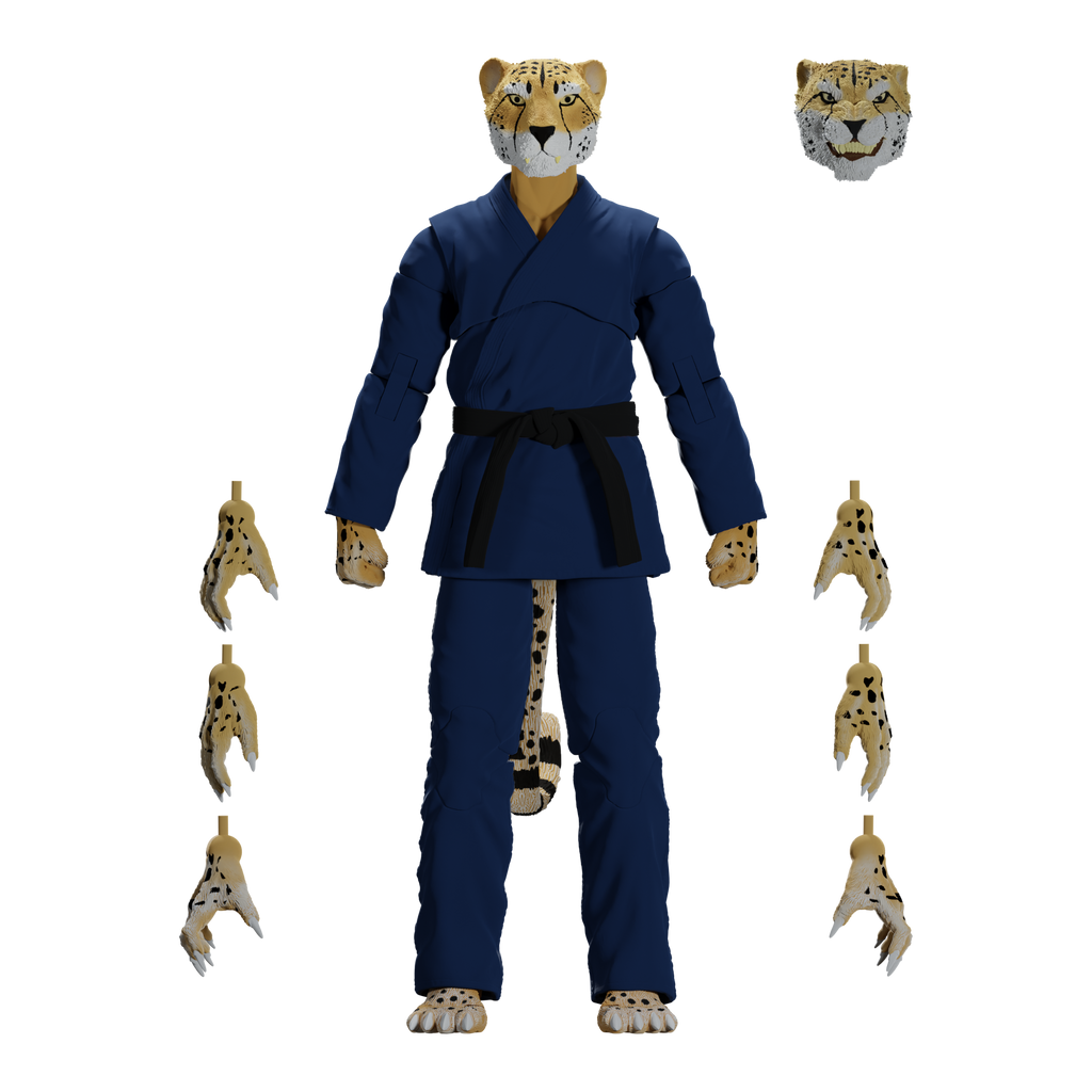 Jiu Jitsu Combat Creatures Chico the Cheetah Action Figure