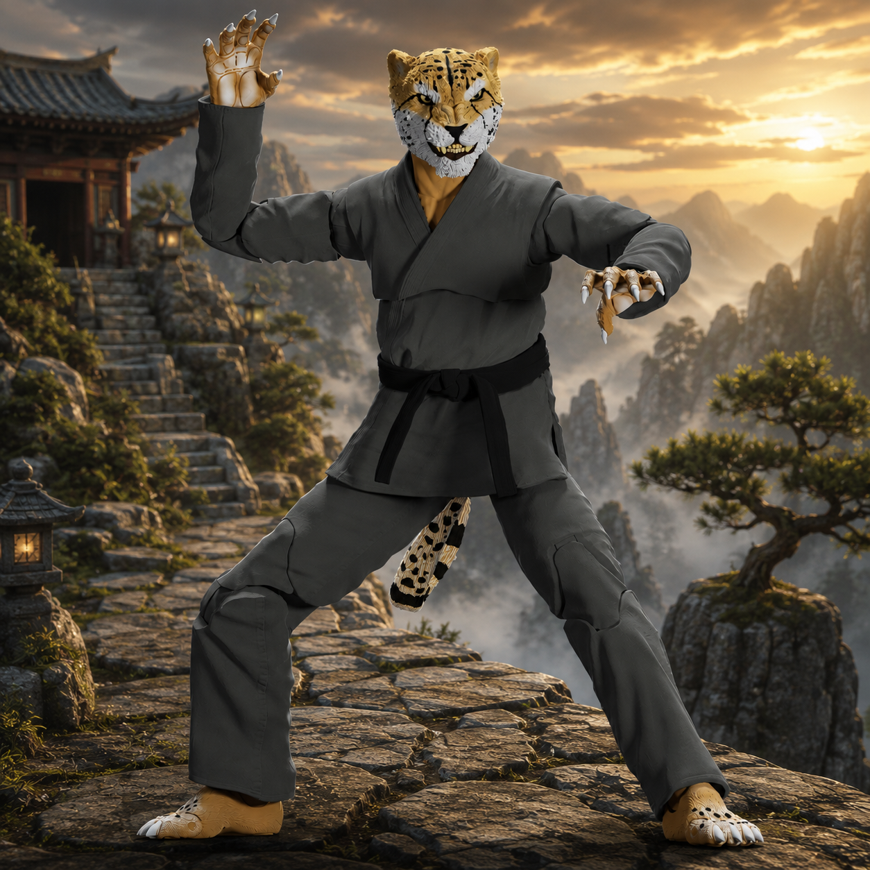 Jiu Jitsu Combat Creatures Chico the Cheetah Action Figure