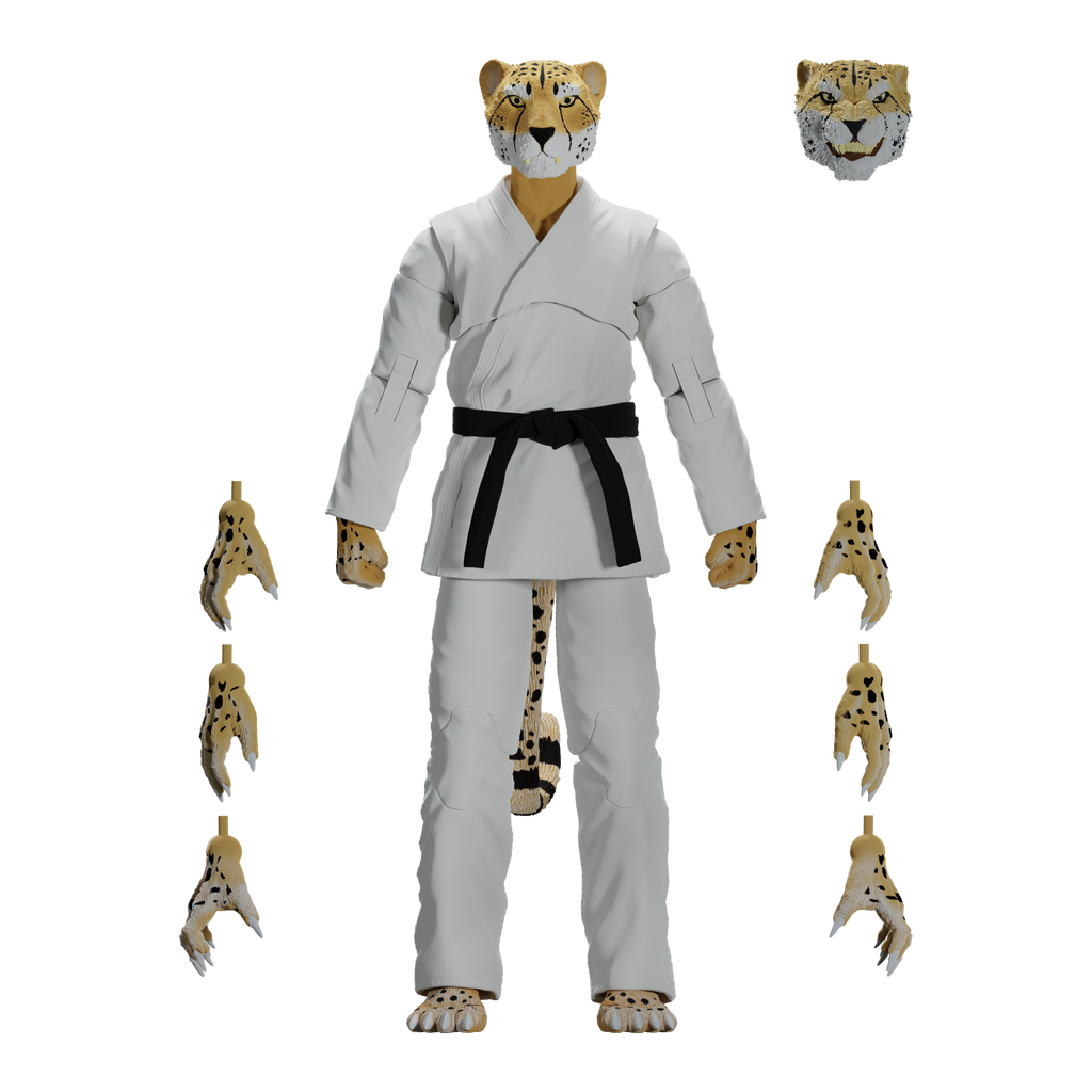 Jiu Jitsu Combat Creatures Chico the Cheetah Action Figure