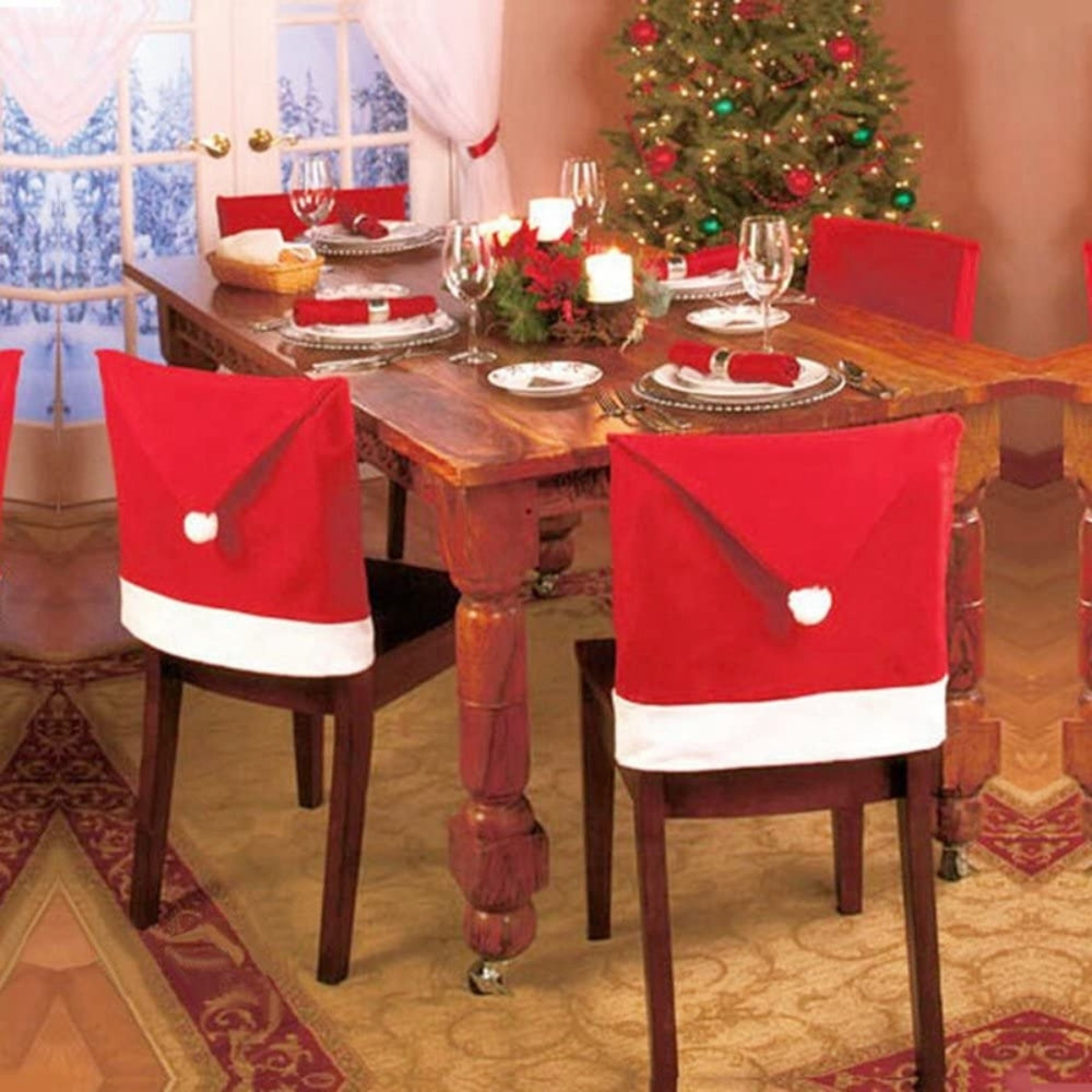 Christmas Chair Cover Christmas Decoration for Home Table Dinner Chair Back