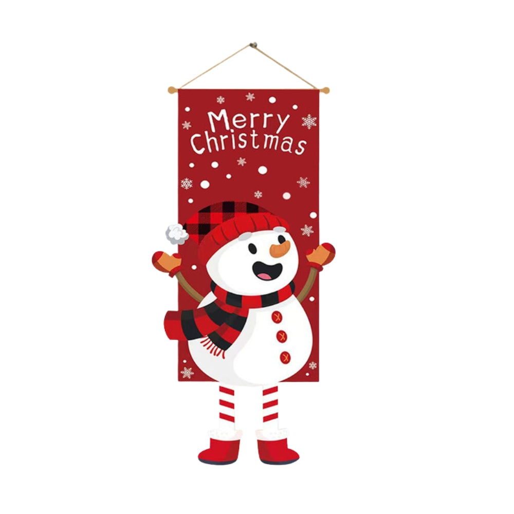 Christmas Hanging Flag Porch Door Banner