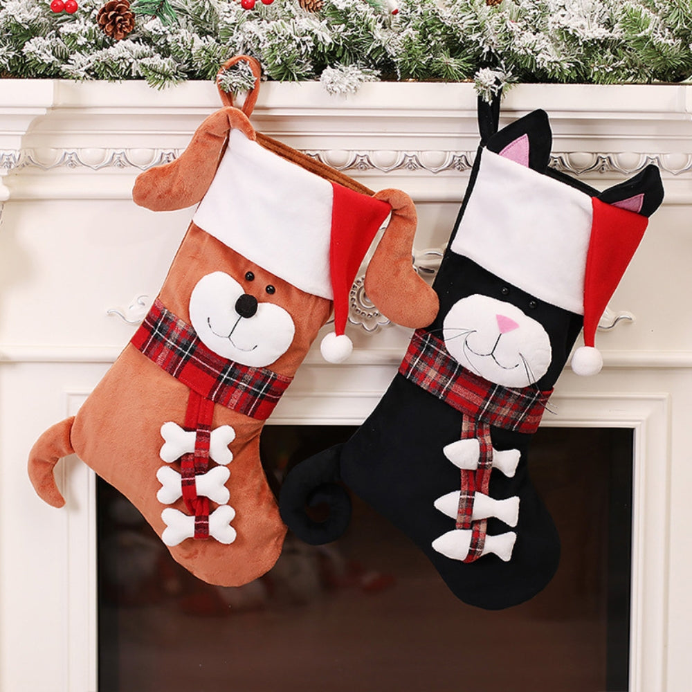 Christmas Ornaments Socks Dog Cat Pendants Christmas Tree Decorations