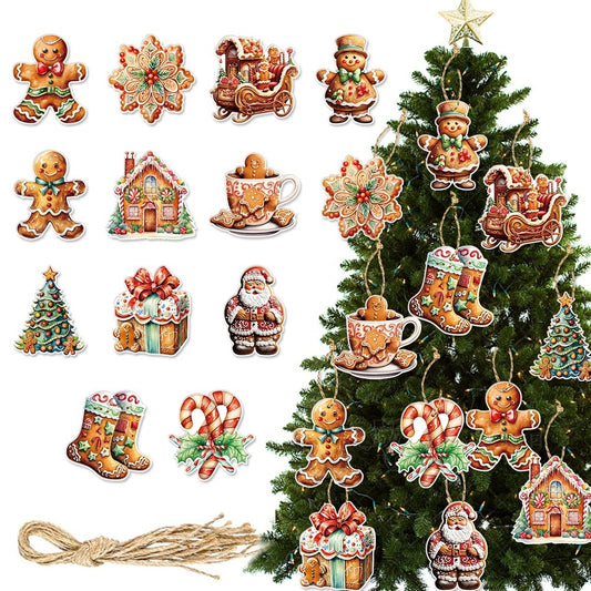 Christmas Party Decoration Pendant Gingerbread Man Theme Christmas Party Decoration