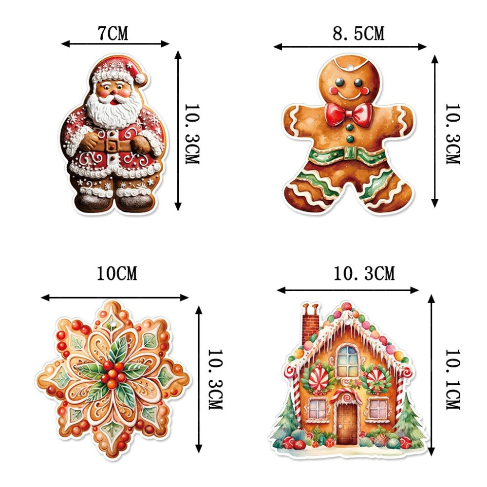 Christmas Party Decoration Pendant Gingerbread Man Theme Christmas Party Decoration