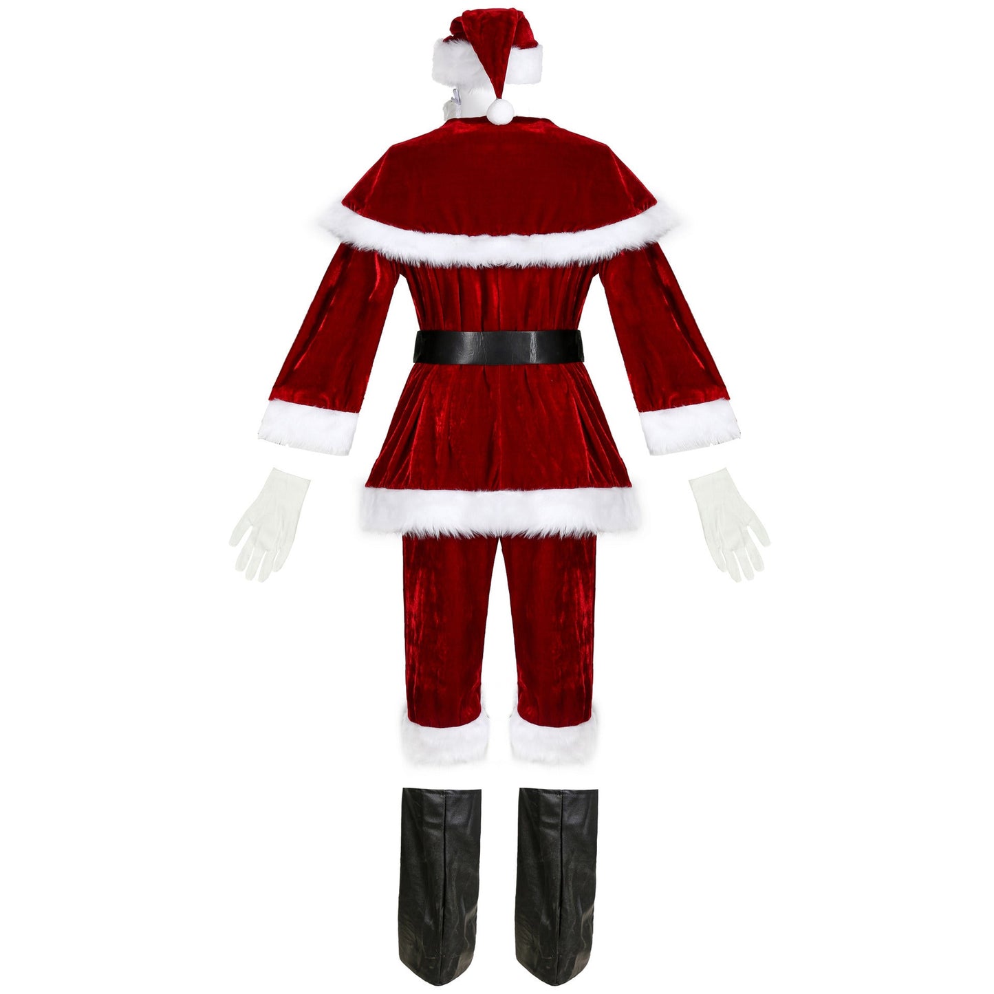 Christmas Santa Claus Costume Printed Christmas Suit