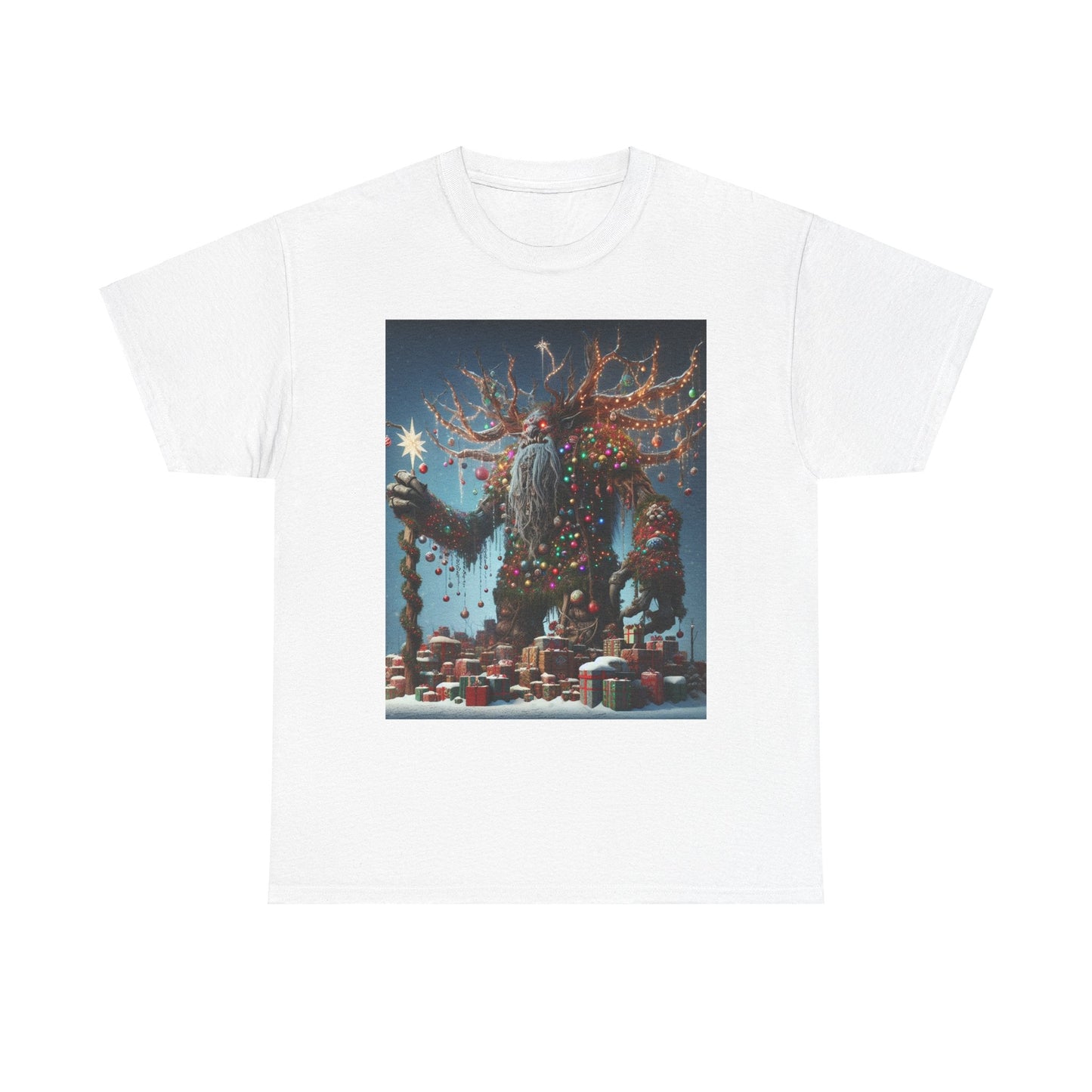 Christmas Treant Unisex Heavy Cotton Tee