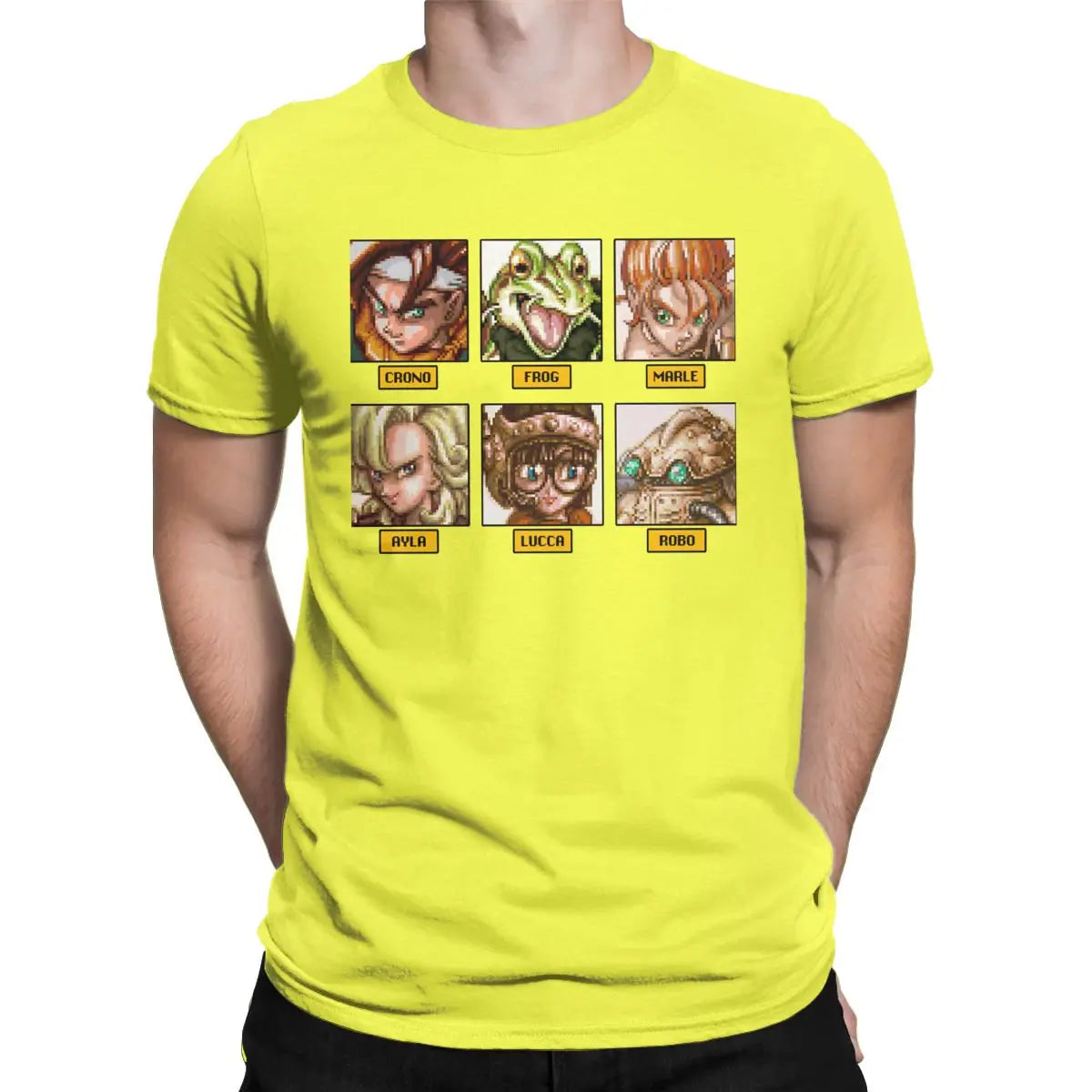 Chrono Team final fantasy video game T-Shirt for Men O Neck 100% Cotton