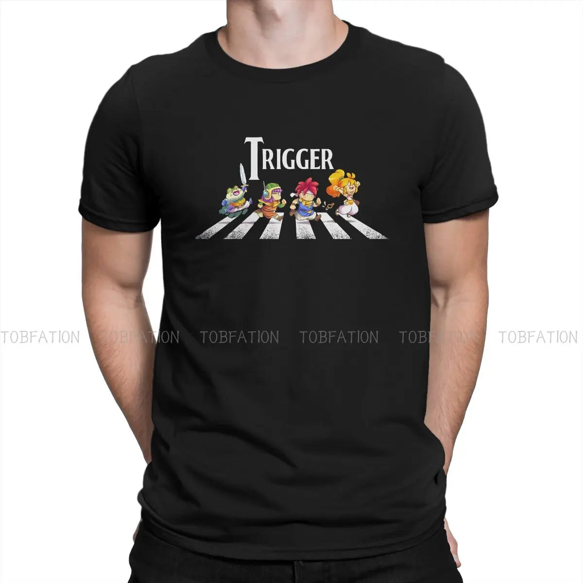 Chrono Trigger Game Crewneck TShirts Ride Him Cowboy Classic  Personalize Men's T Shirt Funny Tops Size S-6XL