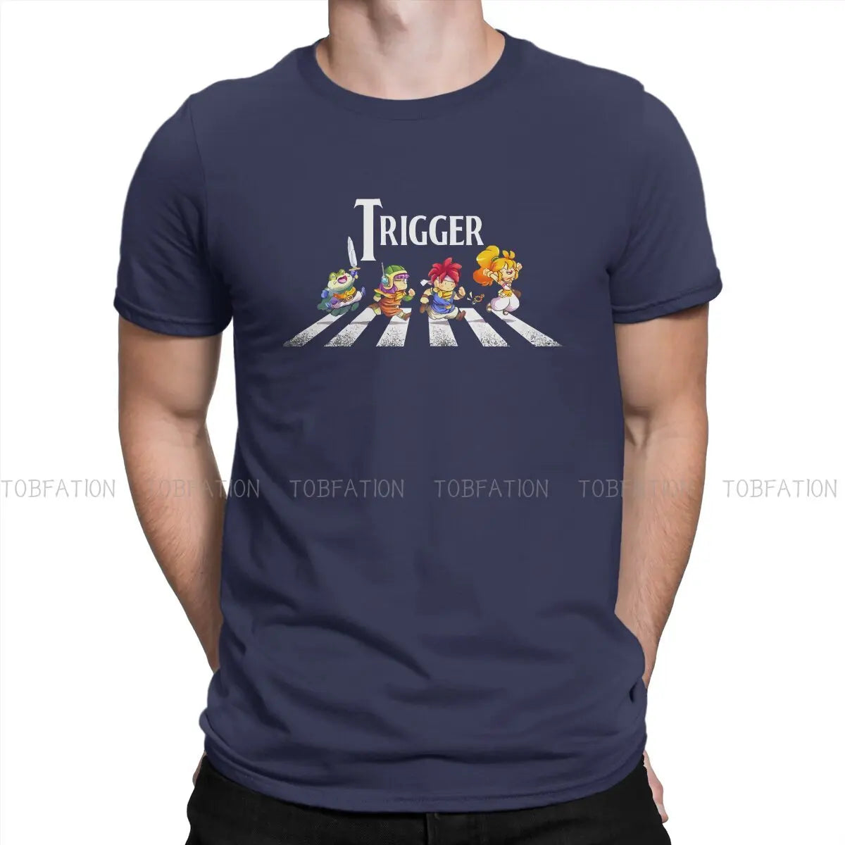 Chrono Trigger Game Crewneck TShirts Ride Him Cowboy Classic  Personalize Men's T Shirt Funny Tops Size S-6XL