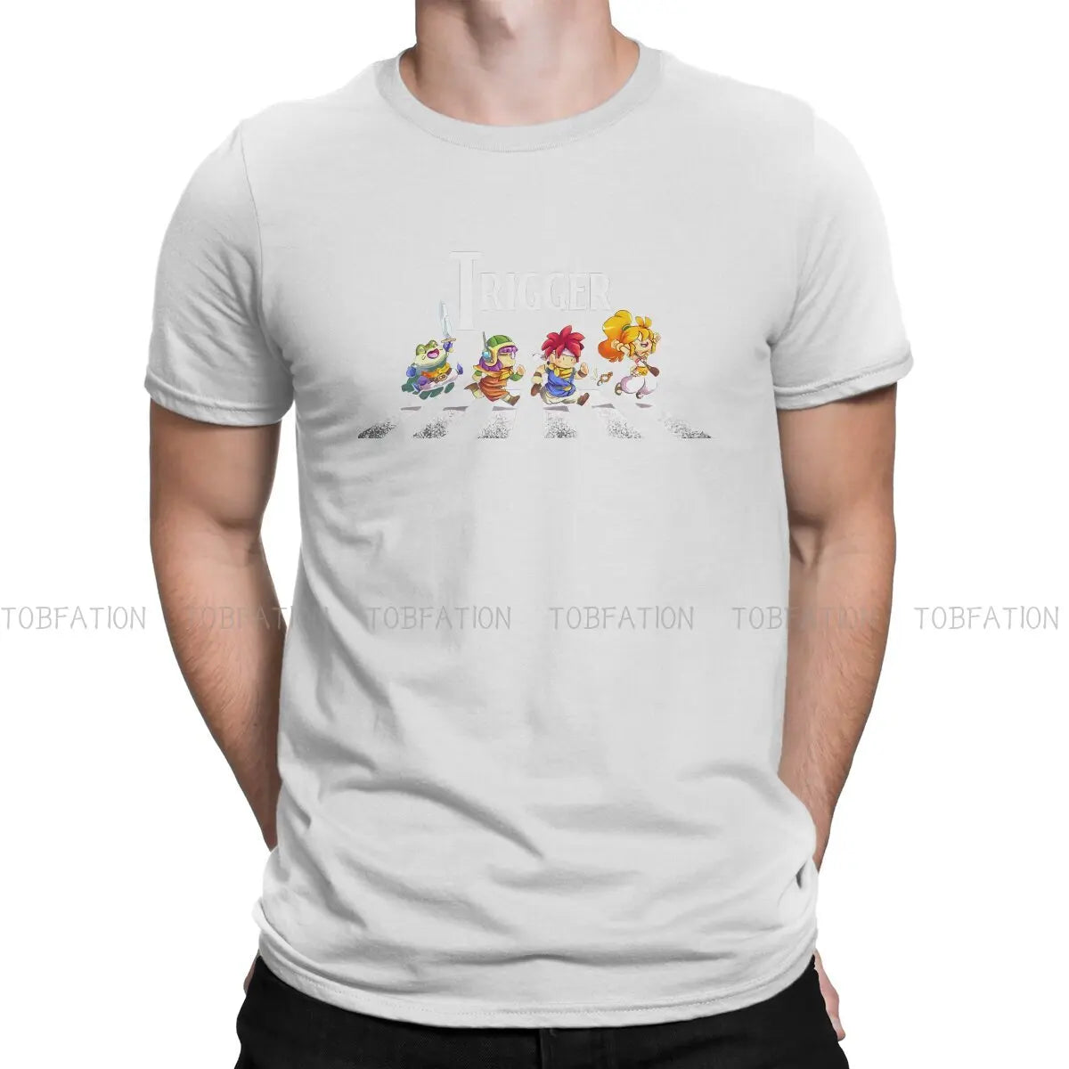 Chrono Trigger Game Crewneck TShirts Ride Him Cowboy Classic  Personalize Men's T Shirt Funny Tops Size S-6XL