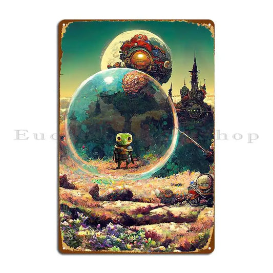 Chrono Trigger Metal Plaque Club Printing Decoration Create Custom Tin Sign Poster