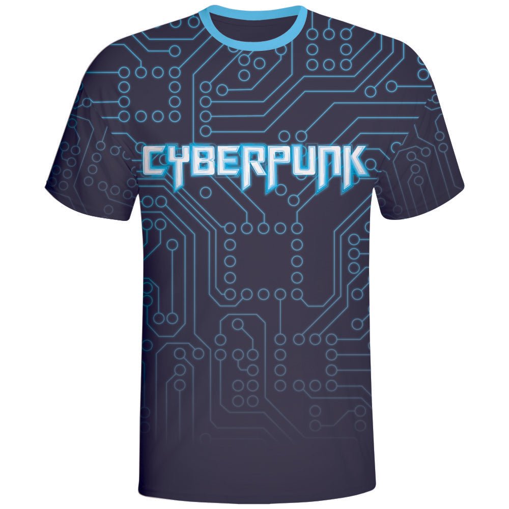 Circuit board Design Cyberpunk Gaming Shirts Wear Gaming Team