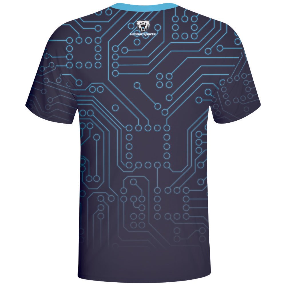 Circuit board Design Cyberpunk Gaming Shirts Wear Gaming Team