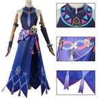 Genshin Citlali Cosplay Dress – Elegant Fantasy Outfit Set - Wig only(one size ) / XL
