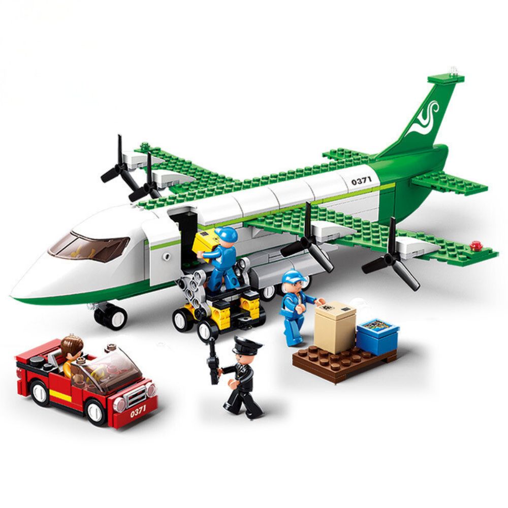 City Cargo Aircraft Educational Building Blocks Toy for Children