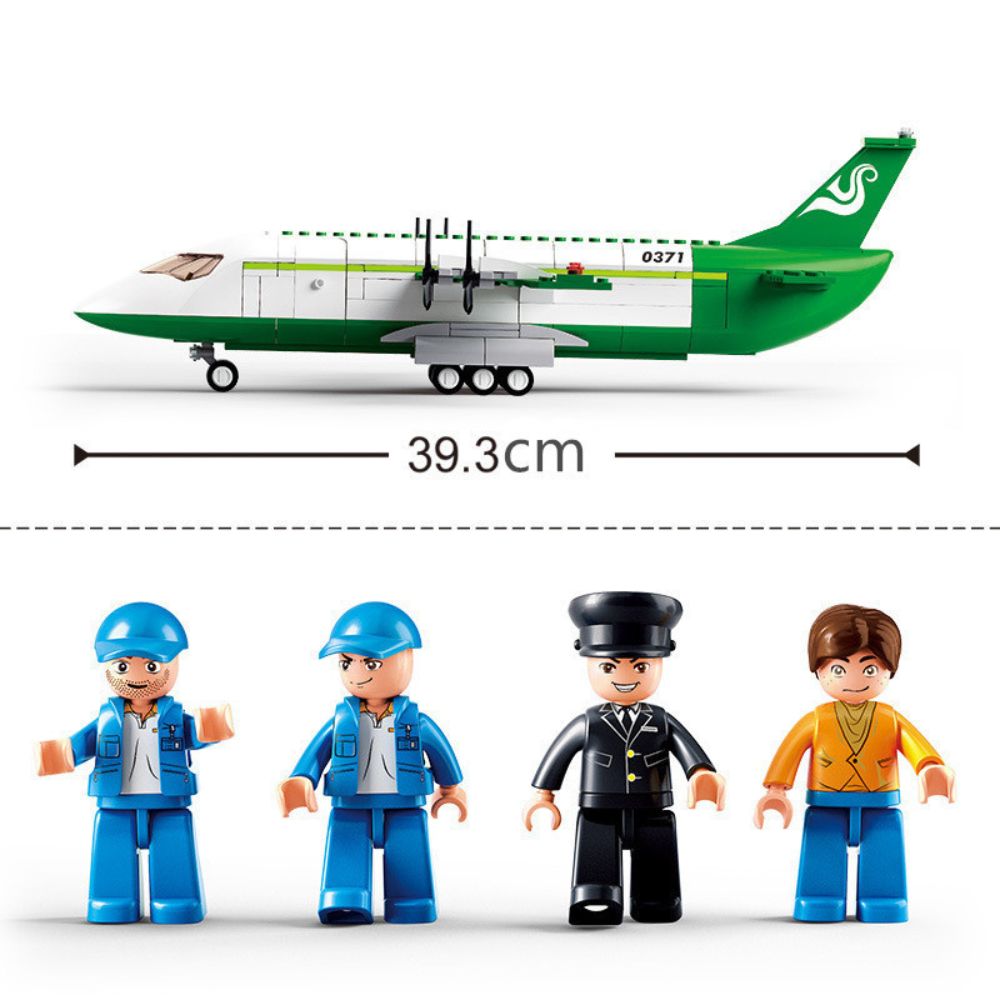 City Cargo Aircraft Educational Building Blocks Toy for Children