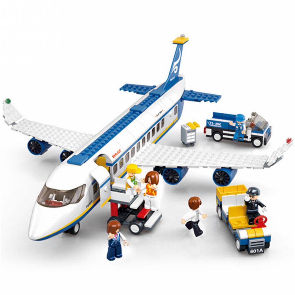 City Cargo Aircraft Educational Building Blocks Toy for Children