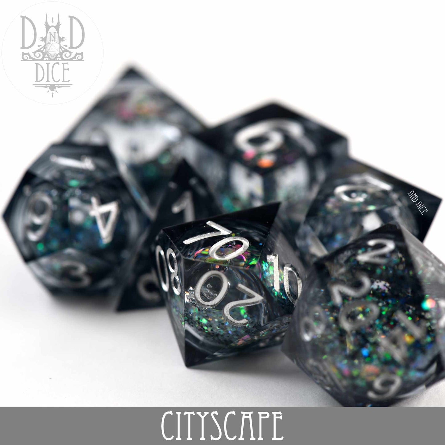 Cityscape Liquid Core Dice Set