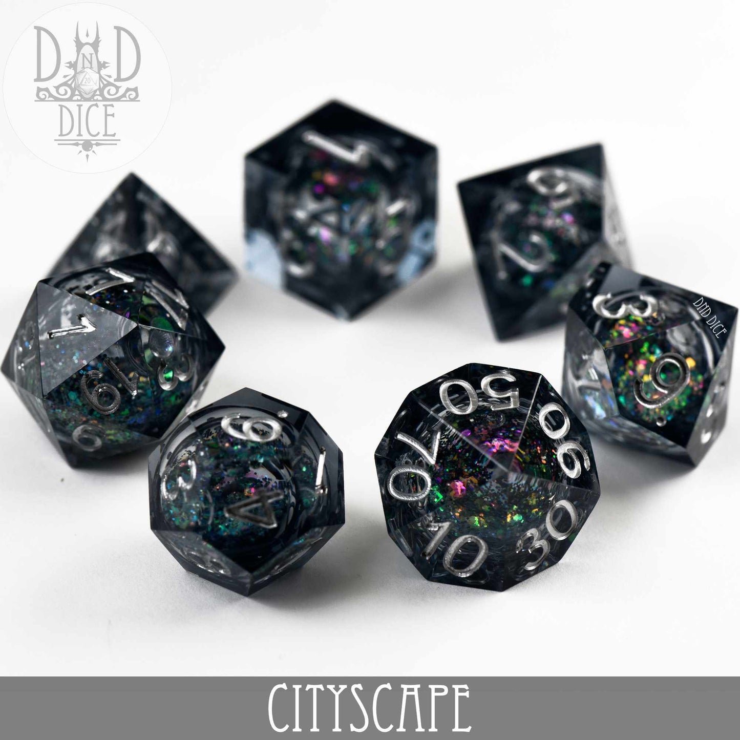 Cityscape Liquid Core Dice Set