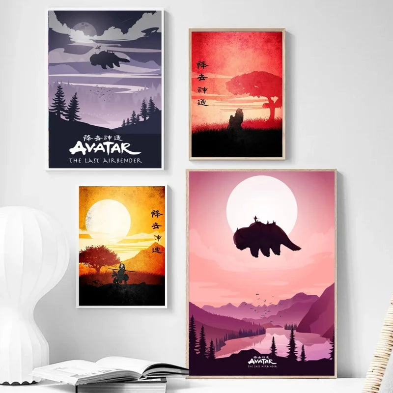 Classic Anime Avatar The Last Airbender Posters Canvas Painting HD Print Wall Art Pictures Gifts For Living Room Home Decoration