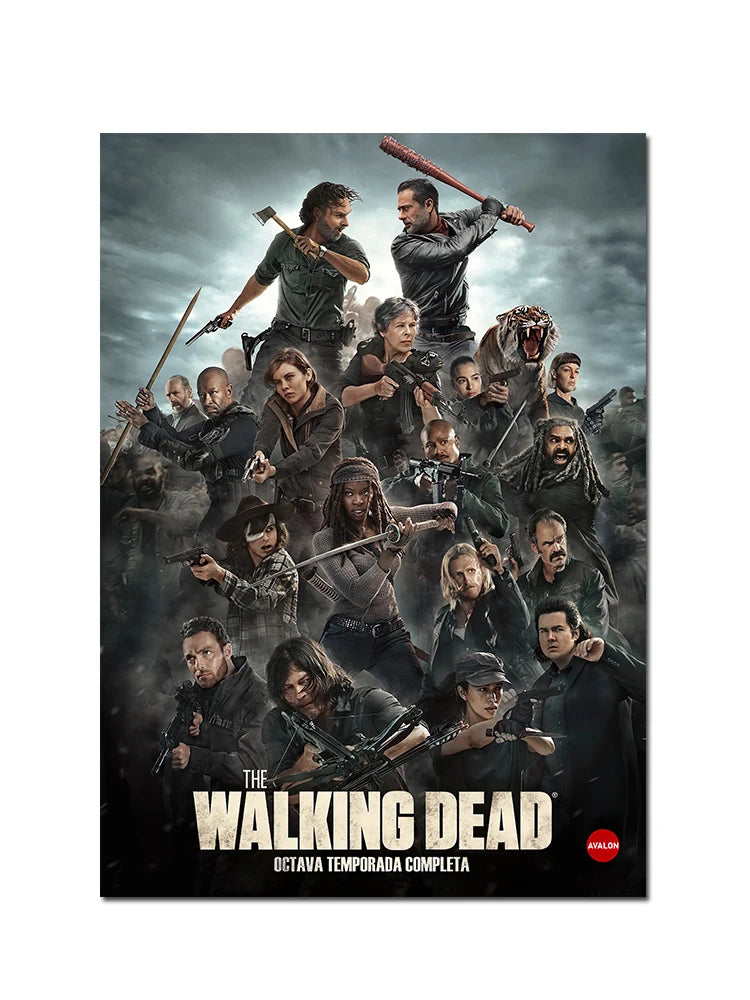 Classic Movie TV The Walking Dead Poster For Living Home Decoration Room Canvas Painting Wall Art Decor Mural Posters