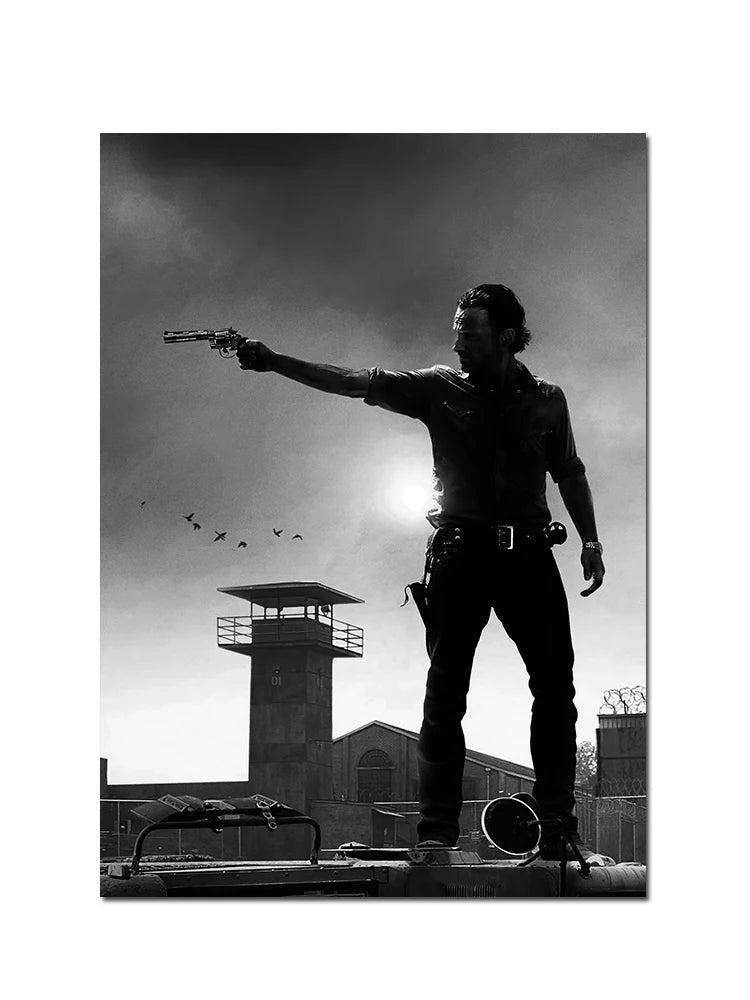 Classic Movie TV The Walking Dead Poster For Living Home Decoration Room Canvas Painting Wall Art Decor Mural Posters