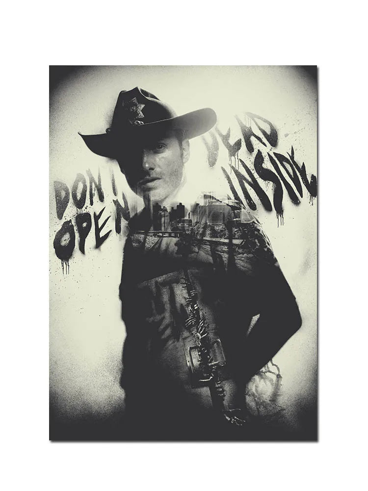 Classic Movie TV The Walking Dead Poster For Living Home Decoration Room Canvas Painting Wall Art Decor Mural Posters