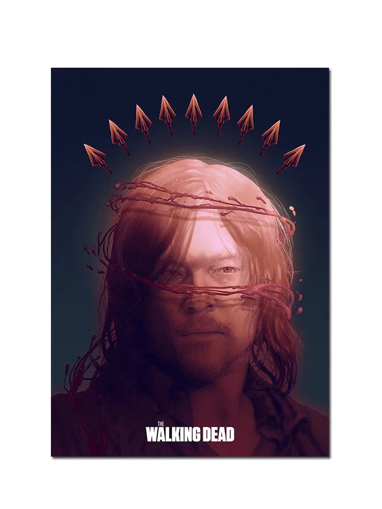 Classic Movie TV The Walking Dead Poster For Living Home Decoration Room Canvas Painting Wall Art Decor Mural Posters